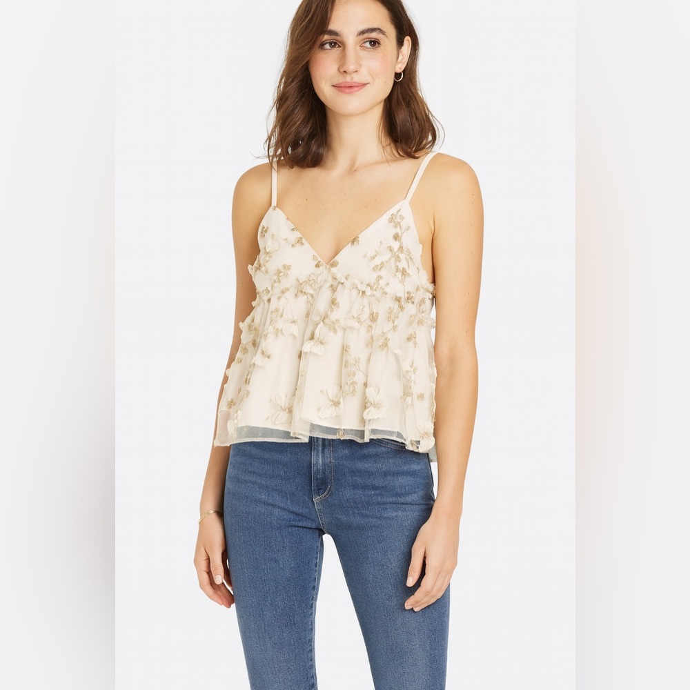 Thirty Thirty Floral Embroidered Women's Camisole - Size M